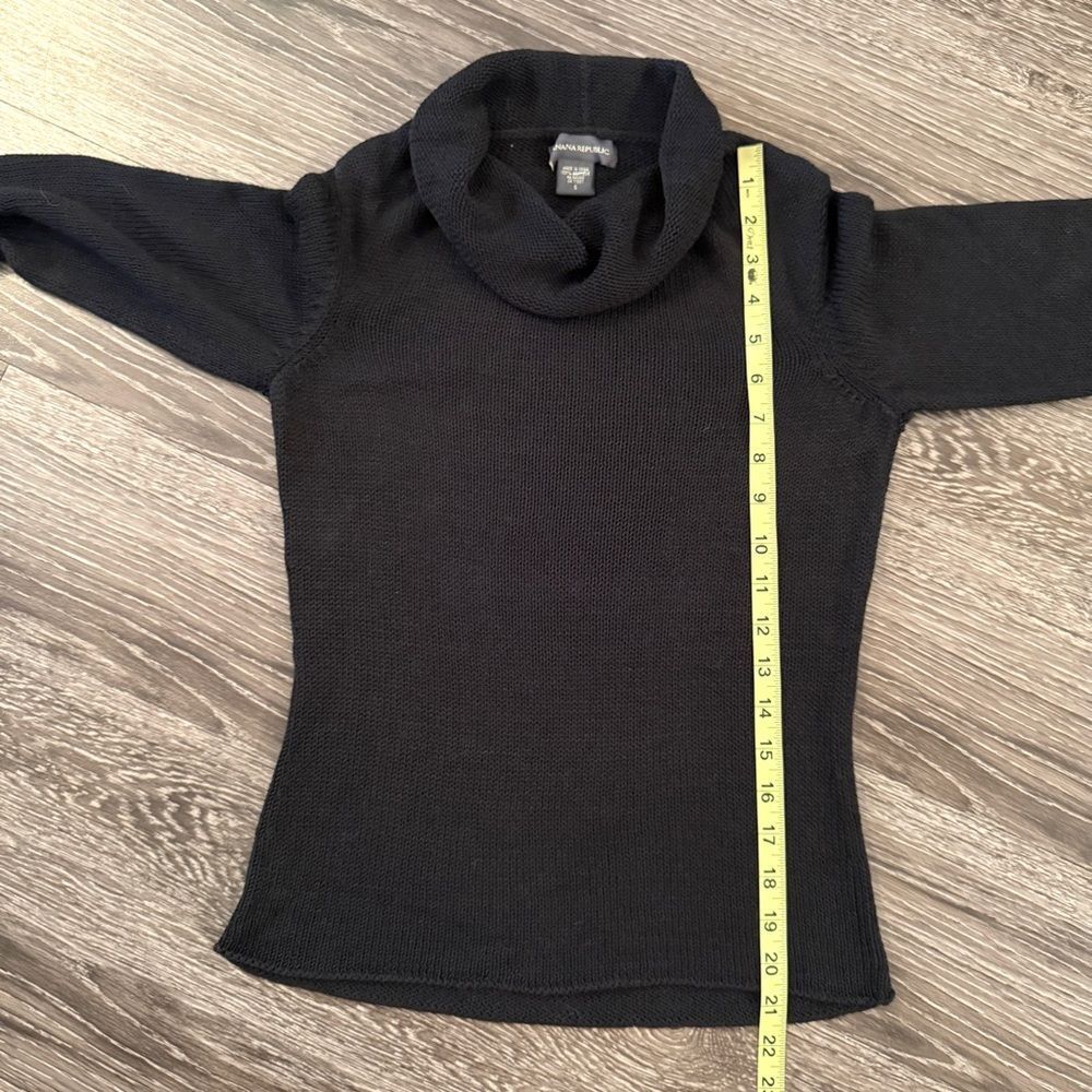 Banana Republic Black Cowl Neck Sweater - Picture 7 of 8